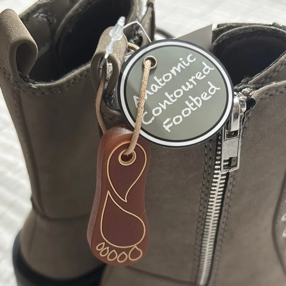 MIA Tan Combat Moto Boots with Rugged Sole - Picture 15 of 15